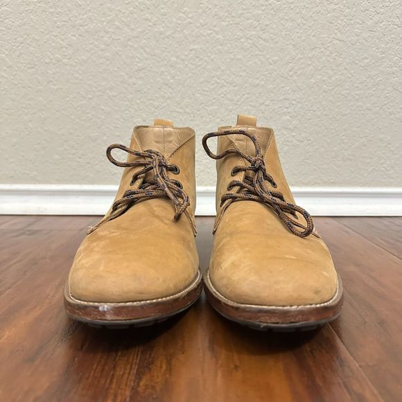 J.L. POWELL "The Sporting Life" Tan Nubuck Leather Chukka Boots - Picture 4 of 9